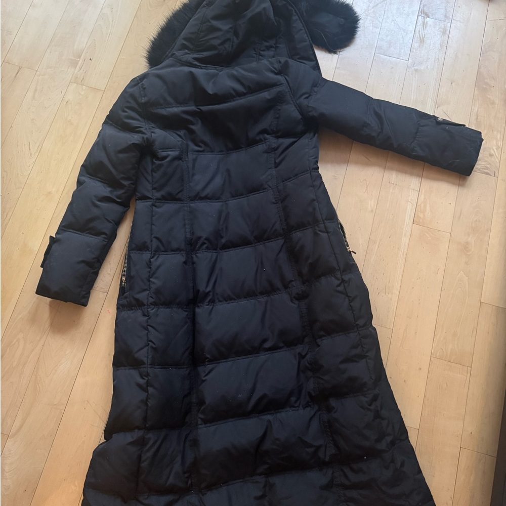 Calvin Klein Women's Black Long Puffer Coat - Picture 2 of 2